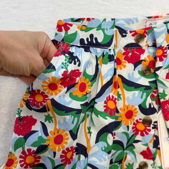 NWT Classic Prep 12 Year Audrey Scallop Olina Poplin Stretch Floral Kids Skirt - Picture 13 of 16